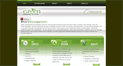 Desktop Screenshot of greenlanguageservices.com